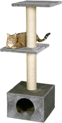 Produktbild von Kratzbaum Smaragd Sisal Katzenliege Aussichtsplattform Katze Plüsch grau