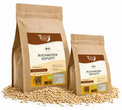 Produktbild von Tasty Pott  Buchweizen gepufft -  im Beutel - 2 Beutel