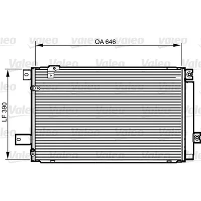 Produktbild von VALEO 814213 Kondensator Klimaanlage Klimakondensator für TOYOTA AVENSIS Kombi (T25) +Trockner
