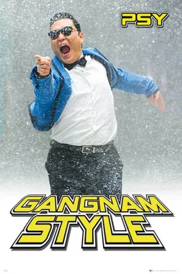 Productafbeelding van Psy - Gangnam Snow - ViP Muziek, Rapmuziek - Poster, Gedrukt - Formaat: 61x91,5 cm