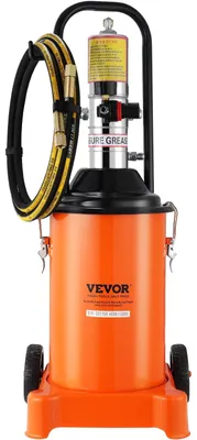 Image de Pompe à graisse VEVOR 12L Pompe à graisse pneumatique 0,6-0,8 MPa Pompe en aluminium moulé sous pression -20-100℃ Température de fonctionnement, Pompe à graisse pneumatique Raccord NPT Pompe à graisse Convient pour la graisse 0-3#