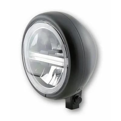 Produktbild von HIGHSIDER 5 3/4 Zoll LED-Scheinwerfer PECOS TYP 6 mit TFL, schwarz matt
