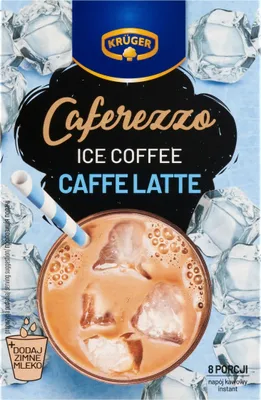 Produktbild von Kru Eiskaffee Latte Ice Caffee 12,5 g x 8 Beutel