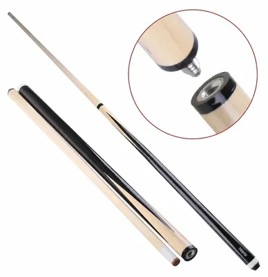 Produktbild von Pegasi Basic Billard Queue 122cm Zweiteilig -  Billiard köe - Snooker Queue - Billard Que - Pool Zubehör - Kinder Queue - Mit Klebespitze - Leicht - Fichtenholz
