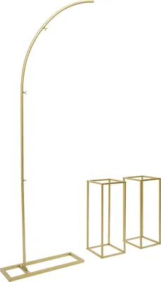 Produktbild von Hochzeitsbogen Metall Blumenständer für Hochzeiten, Geburtstagsfeiern, Weihnachtsfeiern Gold