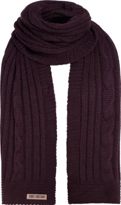 Produktbild von Knit Factory Elin Schal - Aubergine - 200x50 cm