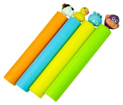 Image de 4 pièces de couleurs aléatoires, pistolets à eau, jouets pour enfants, lanceurs en mousse EVA, jeux d'été pour la piscine en plein air