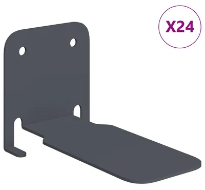 Obrázek produktu pro Plovoucí police s policí 24 pcs Antracit 6 x 10,8 x 6,6 cm