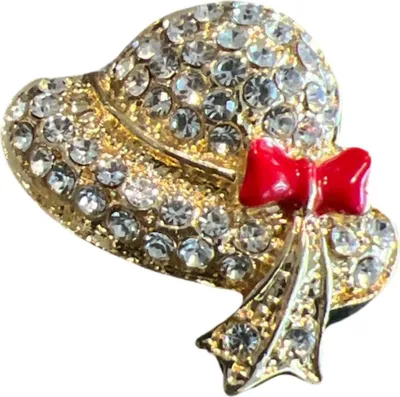 Produktbild von Hut-Strass-Brosche, dekorative Anstecknadel