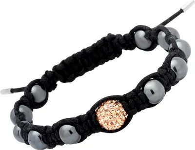 Produktbild von Modernes Unique Glücksarmband orangener Kristall TXB0128