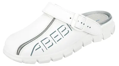 Produktbild von Abeba 7310 Clog weiß mit Aufdruck - 47