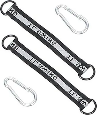 Produktbild von Set 2x Verbindungsschnallen & 2x Karabiner Verlängerungsgurt für Ihre Schaukel, Reckstange