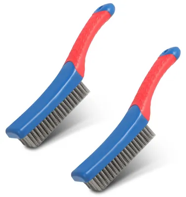 Obrázok produktu pre 2 drôtené kefy z nehrdzavejúcej ocele, 16 cm