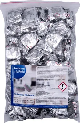 Produktbild von 50 WC-Reinigungstabletten 3-Phasen Reiniger-Tabs ProCleaner by JaPeBi, 25g lemon
