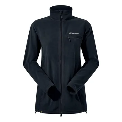 Schwarze Fleecejacke für Schwangere von Berghaus; Modell Prism Flex; mit Reißverschluss und langen Ärmeln.