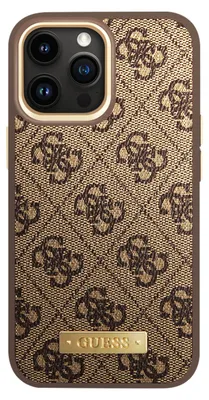 Produktbild von Guess, MagSafe 4G Hülle iPhone 14 Pro Max stoßfest Qi-kompatibel, Braun