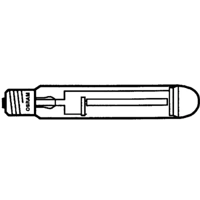 A technical drawing of a light bulb.