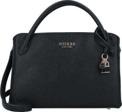 Produktbild von Guess Fedana Elite Satchel Handtasche Schwarz für Damen – 30x20x9 CM / Black