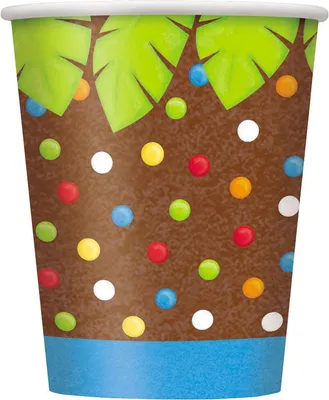 Produktbild von Pappbecher Jungle Party 266ml./8St.