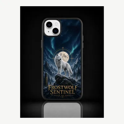 Obrázek produktu pro Pouzdro na iPhone 15 Plus, ochranné pouzdro s motivem Frostwolf – značka LUNØIR ©