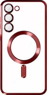 Produktbild von Avizar, MagSafe-Hülle Chromrahmen für Galaxy S23 Plus stilvoll, Rot