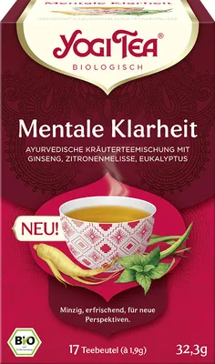 Immagine prodotto di Yogi Tea Chiarezza mentale biologico Bustine con filtro 17X1,9 g