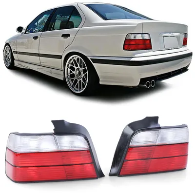 Rückleuchten SET in Rot Klar für BMW 3er E36 Limousine ab 1990-1998