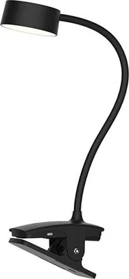Immagine prodotto di Solight Lampada da tavolo ricaricabile a LED neri con clip di fissaggio da 2W WO3001-B