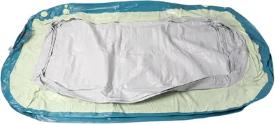 Produktbild von Aufblasbarer Familienpool mit Rutschdach aus verdicktem PVC für den Garten