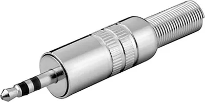 Produktbild von goobay Klinkenstecker 3,5 mm stereo Metallausführung mit Knickschutz (Bulk)