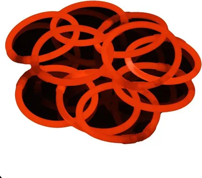 Produktbild von Leuchtstäbe Armbänder, 100 Stück, orange, für Party und Camping