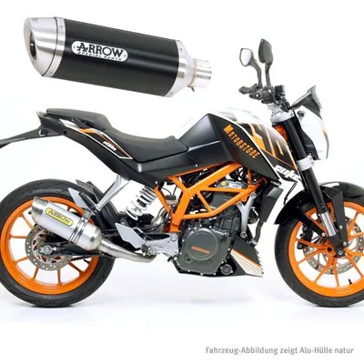Produktbild von ARROW Auspuff Aluminium DARK THUNDER für KTM 125RC / 390RC / 390 Duke 2013-2016