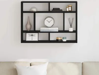 Produktbild von Maison Exclusive - Wandregal Schwarze Eiche 75 x 16 x 55 cm Holzwerkstoff