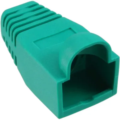 Produktbild von InLine® RJ45 Knickschutztülle, grün, 10er Pack