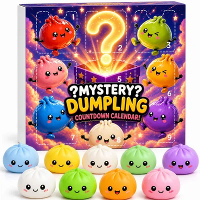 Produktbild von Dumpling Squishy Mystery,Anti-Stress Spielzeug,Weiches Langsam Zurückfederndes Squeeze Toy,Knautschbälle für Kinder und Erwachsene,(style A)