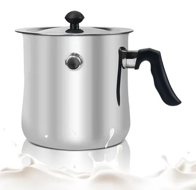 Produktbild von Milchtopf doppelwandig Induktion 1,5L Edelstahl mit Pfeifton für alle Herdarten