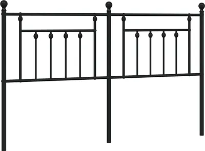 Zdjęcie produktu dla Metalowe Wezgłowie, Czarne, 180 Cm Lumarko!