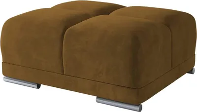 Produktbild von Polsterhocker, Mini Pouf B:91 cm x H:42 cm L:98 cm, Fußhocker, Sitzhocker, Sitzpouf, Puff Hocker Farbe: Senf