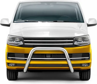 Image de Pare-Buffle Avant Pour VW T6 T6.1 Transporter tout 2015-2024 en inox Argent