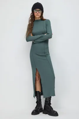 Produktbild von Midikleid mit Schlitz, Grey, M