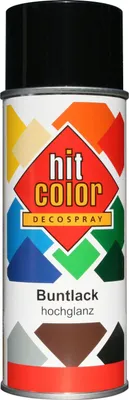 Produktbild von Belton Hitcolor Lackspray 400 ml tiefschwarz hochglanz