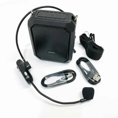 Produktbild von SHIDU Wireless Sprachverstärker Bluetooth Lautsprecher 18W Wasserdichtes tragbares PA-System mit UHF Wireless Mikrofon Headset Wiederaufladbares Voice Mikrofon für den Außenbereich im Klassenzimmer