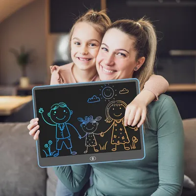 Produktbild von 16 Zoll LCD-Schreibtablett für Kinder - Buntes Zeichenbrett für kreatives Spielen und Lernen