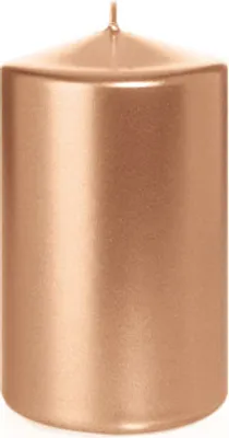 Produktbild von Wiedemann Kerzen Stumpenkerzen Rosegold 150 x Ø 80 mm, 6 Stück, rußarm, tropffrei, hochwertiger Docht