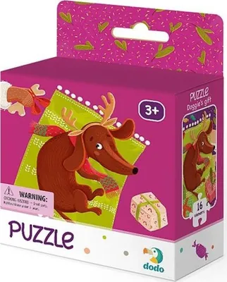 Produktbild von DODO Puzzle Psí dárek 16 dílků