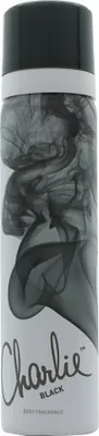 Imagen del producto de Revlon Charlie Black, spray corporal, 75 ml (para mujer)