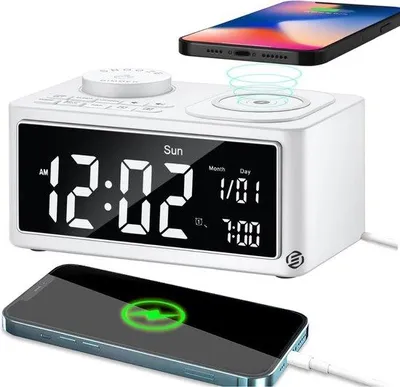 Image de Radio-réveil DAB alimenté sur secteur avec fonction réveil, noir