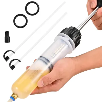 Produktbild von Ölabsaugpumpe Handpumpe Ölabsauger - 200 ml - Mit 2 Schläuchen - Transparent