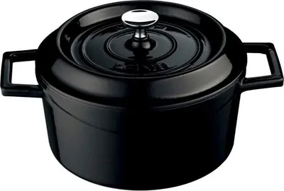 Image de Cocotte en fonte Combisteel avec couvercle Ø32 noire