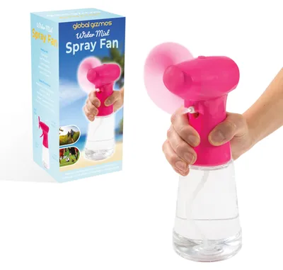 Imagen del producto de Ventilador de mano con nebulizador de agua, portátil, color rosa, ideal para llevar ContiGo!